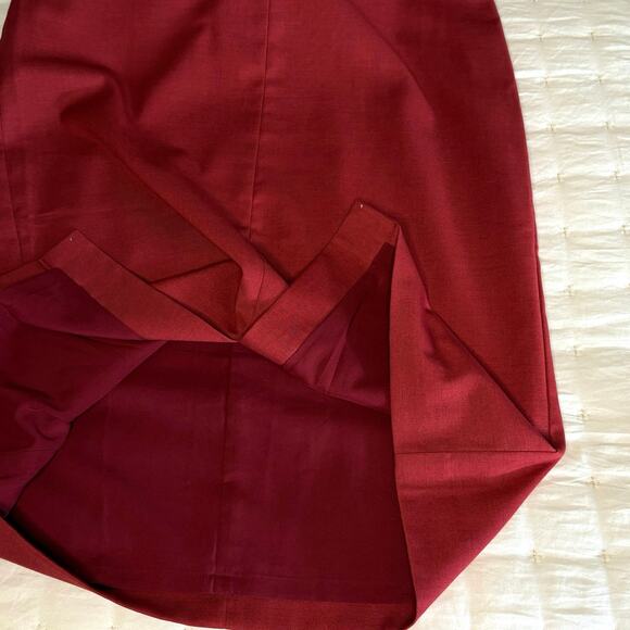 Ann Taylor Classic Sleeveless Sheath Dress Women's 6 | Rust | Wool Blend | EUC - Picture 4 of 9